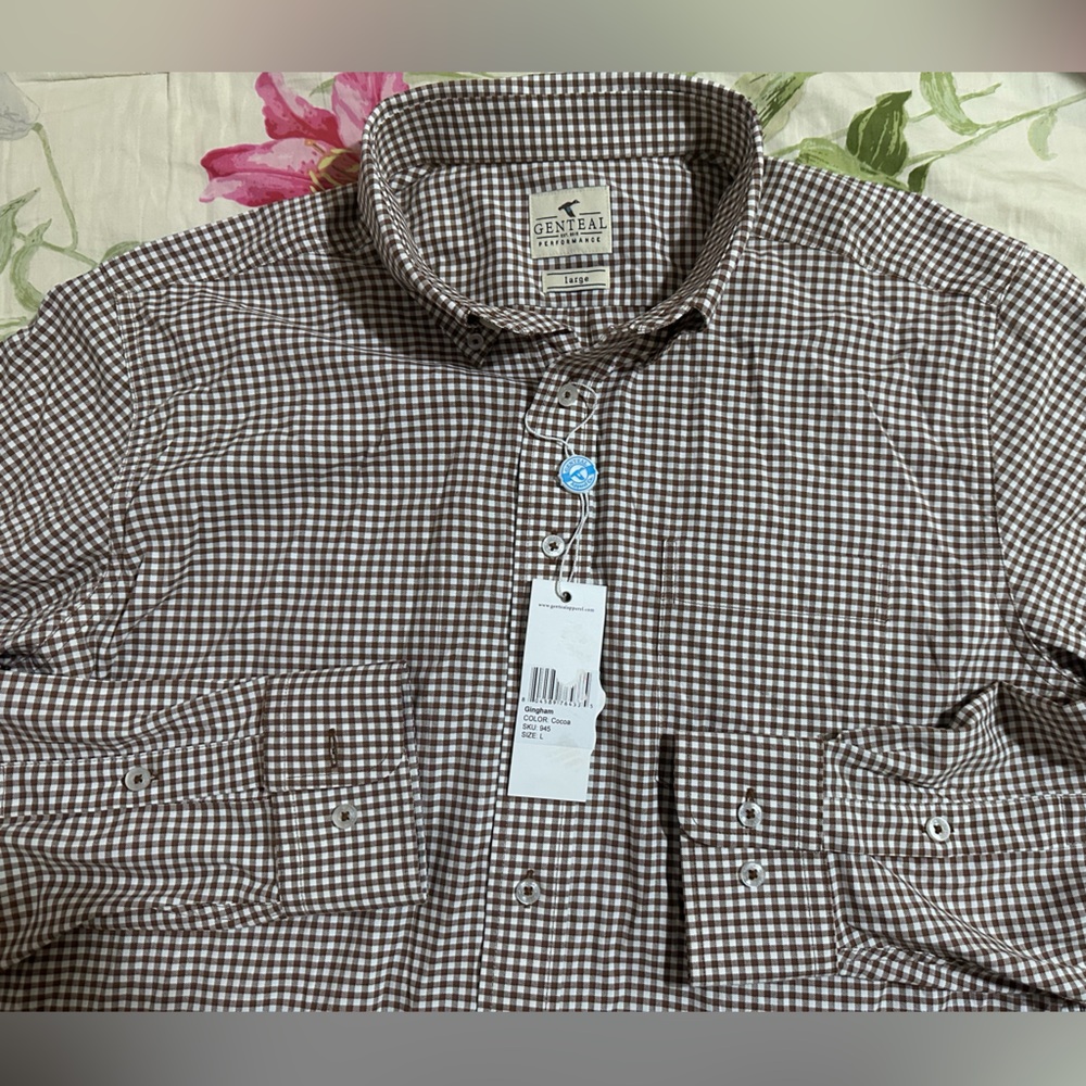 Men's Brown Checkered Shirt